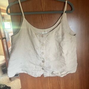 notPERFECTLINEN Rimini Tank oatmilkSOLD